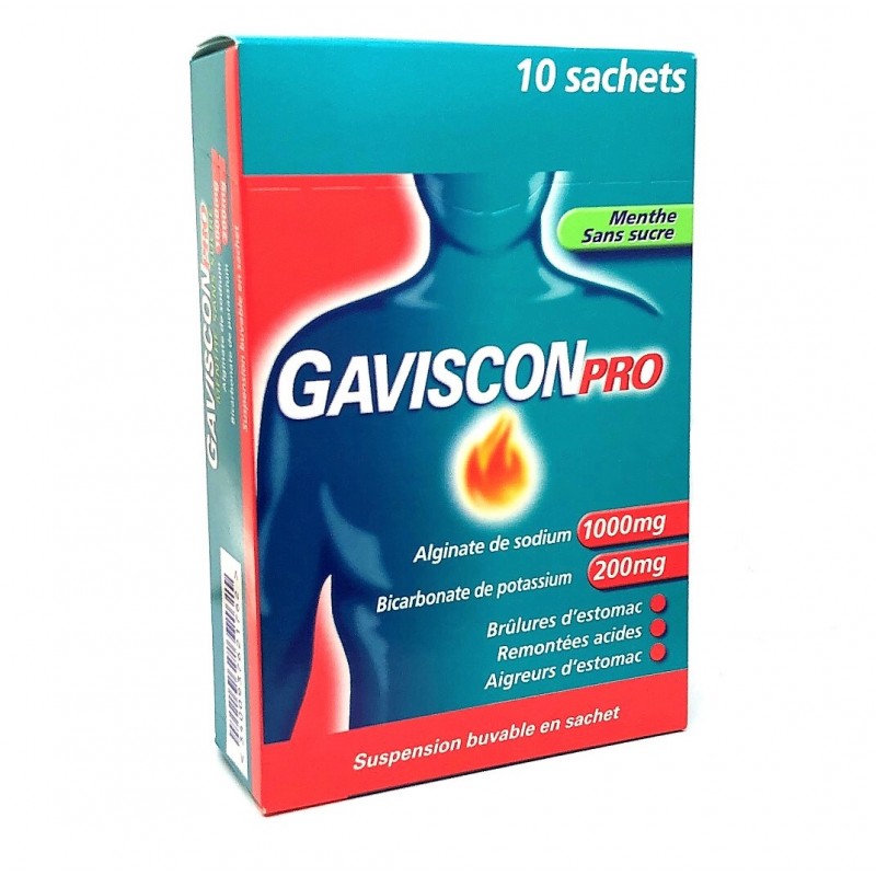 GavisconPro Menthe 10 Sachets
