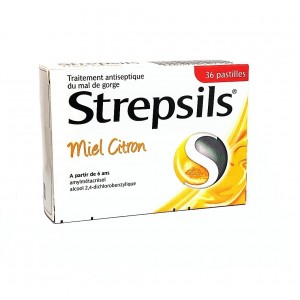 STREPSILS MIEL CITRON 24 pastilles à sucer