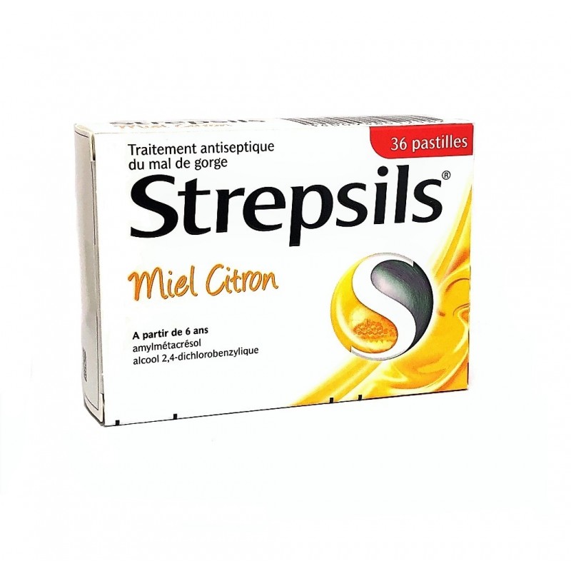 Strepsils Miel Citron - 36 Pastilles à Sucer