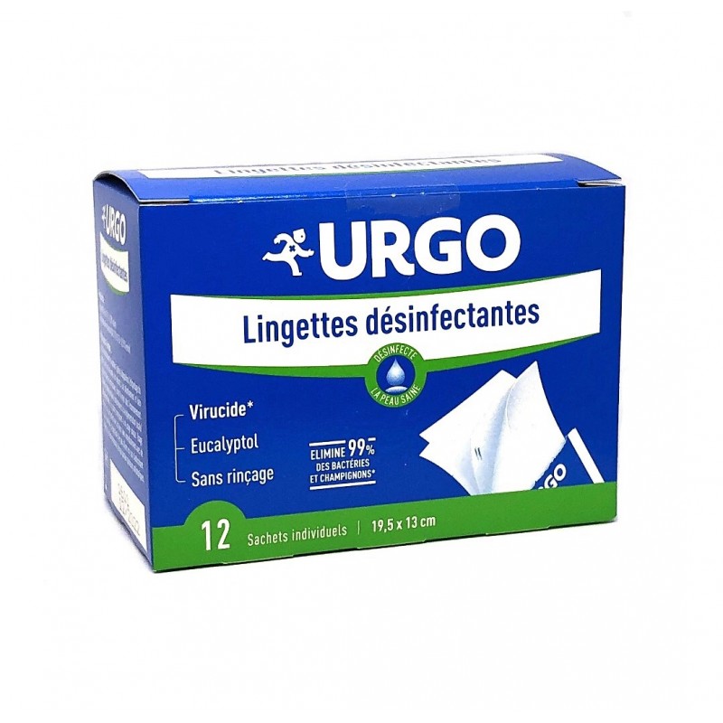 Lingettes Désinfectantes Urgo - 12 Sachets Individuels