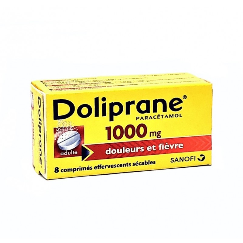 Doliprane 1000 mg - 8 Comprimés Effervescents