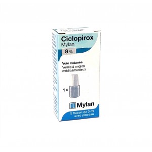 Ciclopirox 8% vernis Mylan...