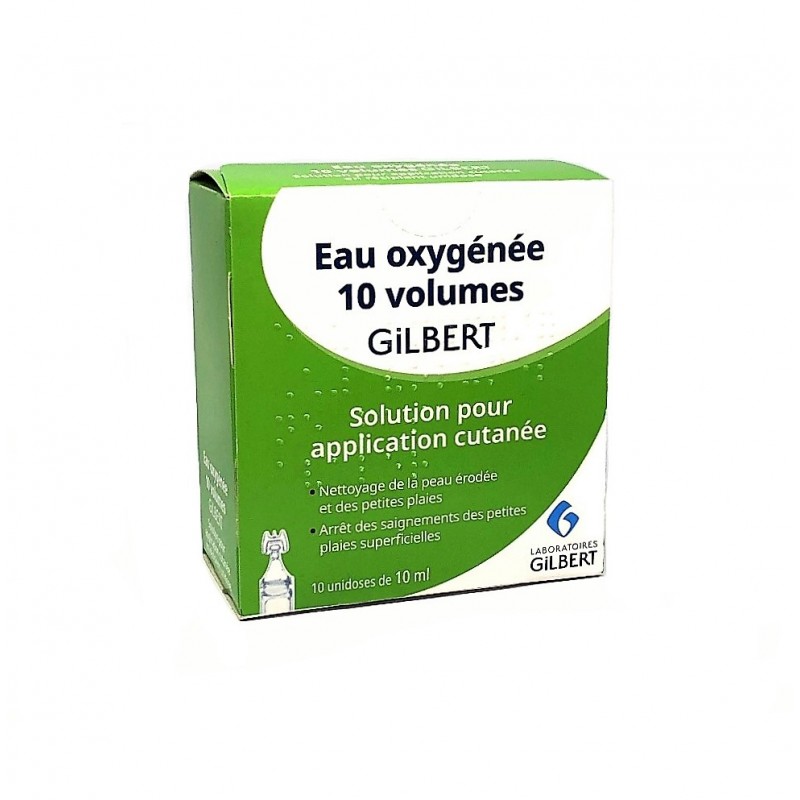 EAU OXYGENEE GILBERT 10 VOL 125 ML - Désinfectants · Cicatrisants -  Pharmacie de Steinfort