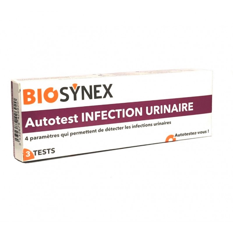 BIOSYNEX Autotest Infection Urinaire boite de 3