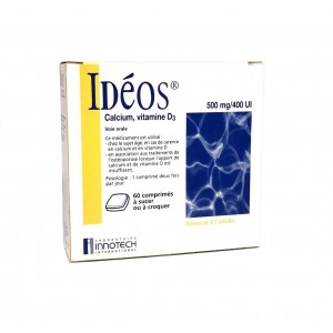 Idéos 500 mg/ 400 UI - 60...