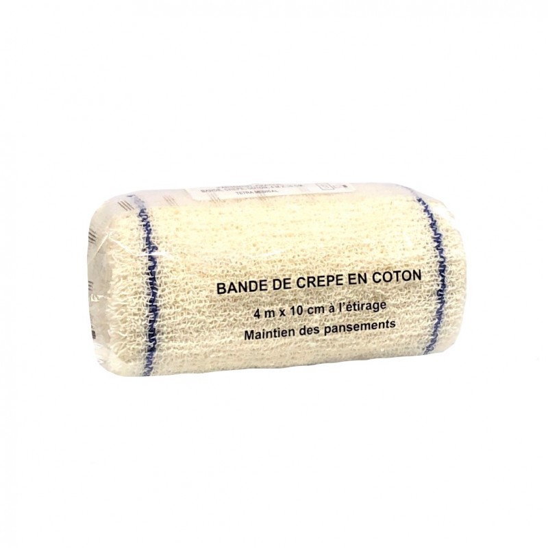 Bande de Crepe en Coton 4 m x 10 cm