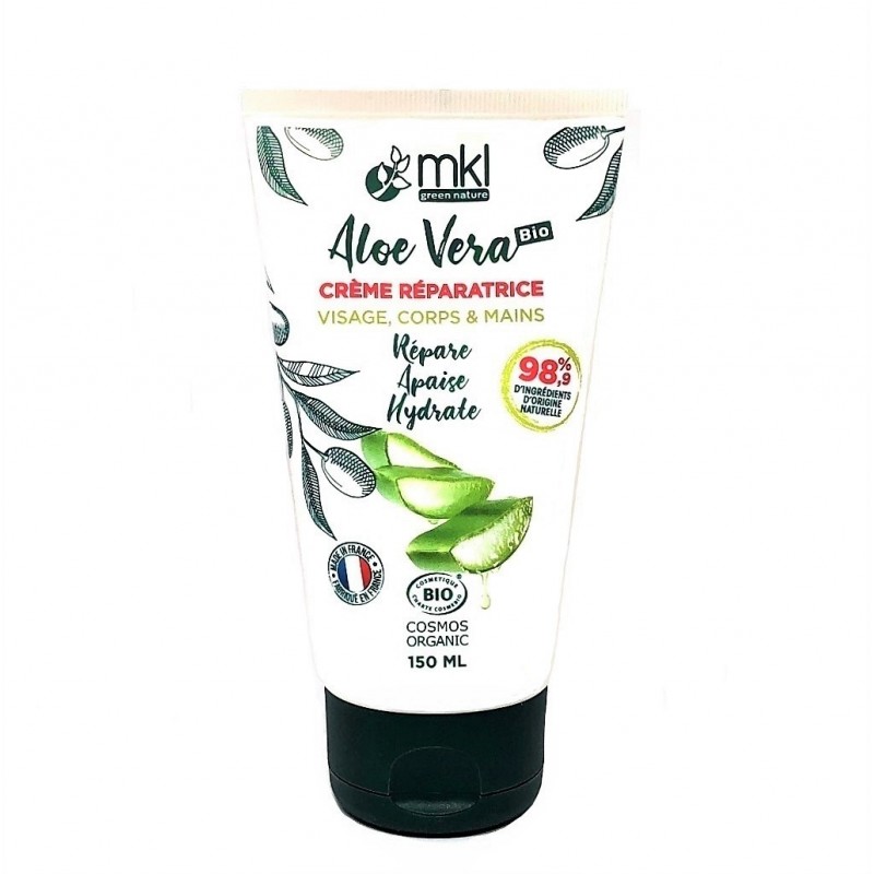 Vrijgekomen afdeling Treble Aloe Vera Crème Réparatrice Bio - MLK