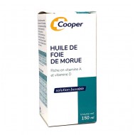 Huile de Foie de Morue Cooper, flacon de 150ml