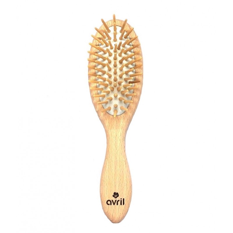 Brosse à cheveux en bois de hêtre : brosse à cheveux en bois de