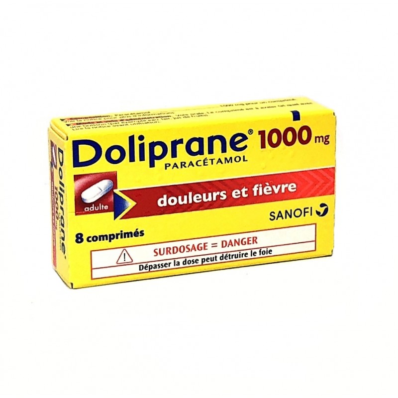 Doliprane 1000 : Douleurs et Fièvre