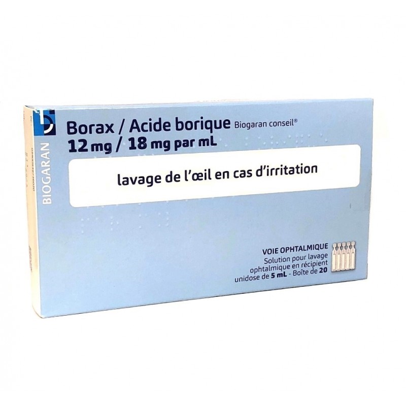 Borax Acide Borique Biogaran Conseil - 20 Unidoses