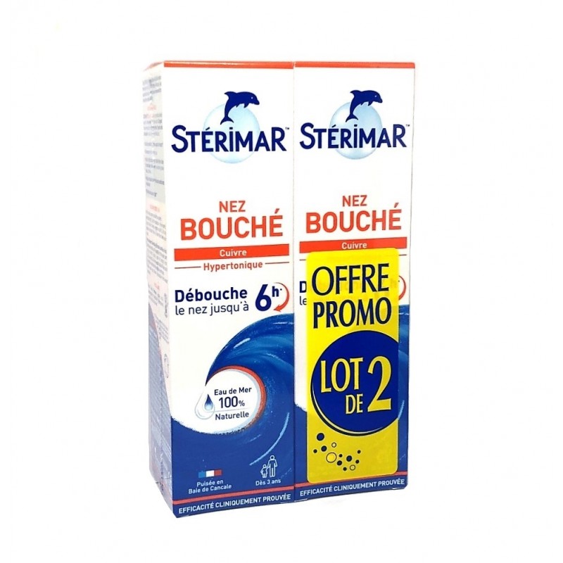 Stérimar Nez Bouché Hypertonique Cuivre - 100 ml