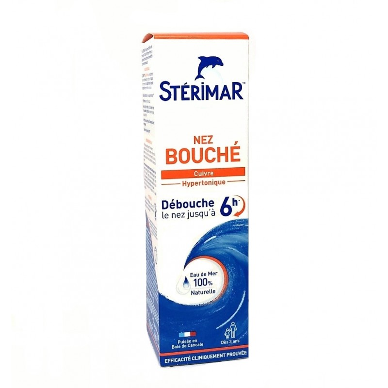 Stérimar Nez Bouché Hypertonique Cuivre - 100 ml