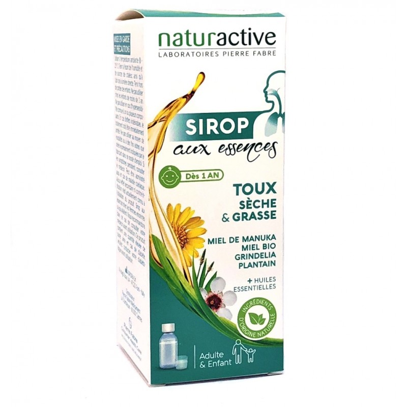 Sirop aux Essences Toux Sèche et Grasse Naturactive - 120 ml