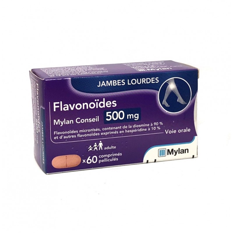 Daflon 500 mg comprimés - Médicament produit pour la circulation et les  hémorroïdes