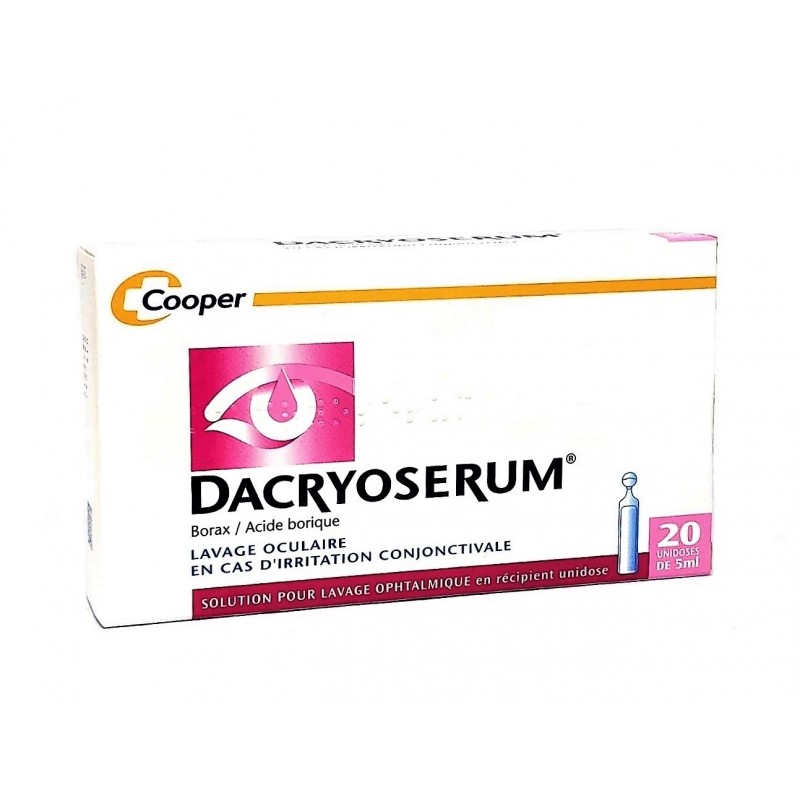 Dacryoserum lotion oculaire unidose 5ml en pharmacie en ligne