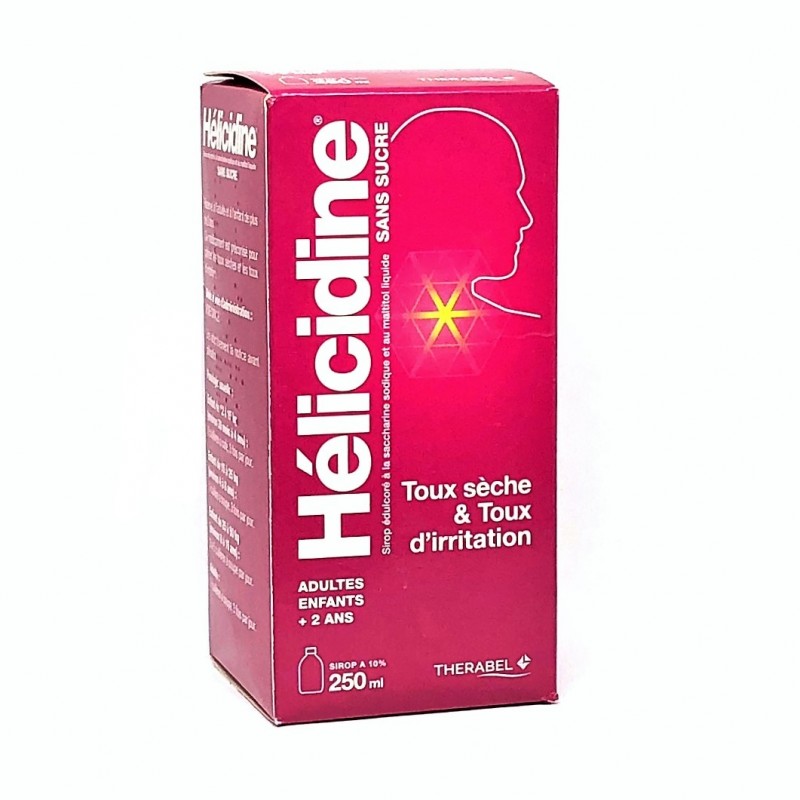 Hélicidine 10% Sans Sucre - Sirop 250 ml