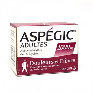 Aspégic 1000 mg - 20 Sachets